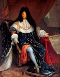 Людовик XIV с планом поместья Св Людовика в Сен-Сир (Николя-Рене Жоллен старший)