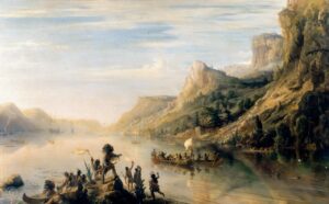 Путешествие Жака Картье по реке святого Лаврентия в Канаде в 1535 году (Жан Антуан Теодор Гюден)